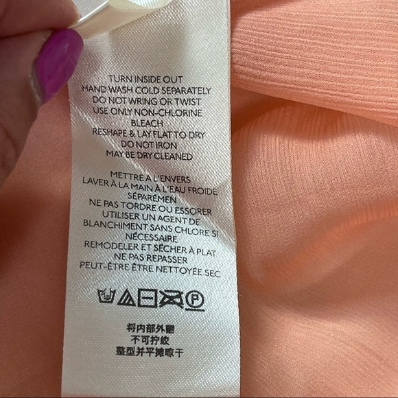 FREE PEOPLE - Gum Drop Mini Dress Velvet Pink Peach Babydoll open back Sz M - Picture 14 of 15